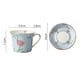 thumbnail image 2 of Juego de tazas de café de tulipán de alto color, exquisito juego de té negro de cerámica for el hogar, juego de té de la tarde, 2 of 6