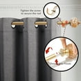 thumbnail image 3 of ZOPZO Decorative Adjustable Curtain Rod for Dining Room, Living Room and Bedroom, Crystal Finish, 48-84 Inch, Champagne Gold, 3 of 6