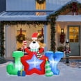 thumbnail image 2 of LuxenHome 6Ft L Reindeer Joy Outdoor Holiday Inflatable with LED lights, 2 of 6