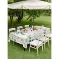 thumbnail image 4 of Outdoor Tablecloth with Umbrella Hole for Patio/Picnic/Party/Camping, Eucalyptus Leaves Waterproof Table Cloth Rectangle Table Cover Washable, Sage Green Summer Botanical (60"x 102"), 4 of 8