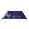thumbnail image 2 of Ahgly Company Machine Washable Indoor Rectangle Abstract Blue Contemporary Area Rugs, 3' x 5', 2 of 4