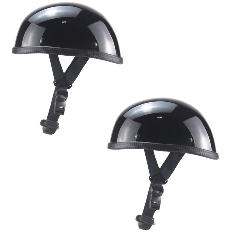 german-style half shell motorcycle helmets Helmet German Style Helmet Skull Cap Adult Men Women Helmet, DOT Approved Retro Face Helmet for Cruiser Scooter Chopper (XL) : Automotive Fish-On!® Cup Holder Rod bat bag or remove the belt Color:Black Bag only