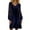 Navy, variant on Letdown Velvet Dress for Women Mesh Polka Dots Sequin Long Sleeve Sparkly Dresses Pleated V-neck Mini Holiday Party (Green,L)