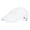 A-White382, variant on Hats Washable Solid Color Vintage Style Cotton Ivy Flat Brim Forward Hat With Rear Metal Buckle Strap Outdoor Headwear
