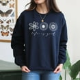 thumbnail image 4 of EcoLoom Life Is Good Daisy Long Sleeve Unisex Midweight Crewneck Sweatshirt, 4 of 4