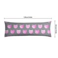 thumbnail image 6 of Long Body Pillow Cover – Soft & Breathable, Hidden Zipper, 20"x54", Cute Cat & Paw Print – Perfect Gift for Cat Lovers, Side Sleepers, Pregnancy Support, Pet-Themed Decor, 6 of 7