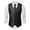Black, variant on GHSOHS Mens Vest Tie Set 3PC Formal Waistcoat Jacquard Tuxedo Dress Vest Necktie Pocket Square Suit Vests Wedding Party Tuxedo Set 3XL