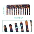 thumbnail image 2 of 2 Pcs Hair Comb Wide Tooth for Thick Curly Hair Hair Care Detangling Comb 2.5mm Thick Purple Blue Brown, 2 of 6