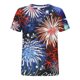 thumbnail image 4 of Fiudx Ofertas Flash Del Día Camisa Superior Informal de Manga Corta con Cuello Redondo y Estampado Informal y Moderno para Mujer, 4 of 4