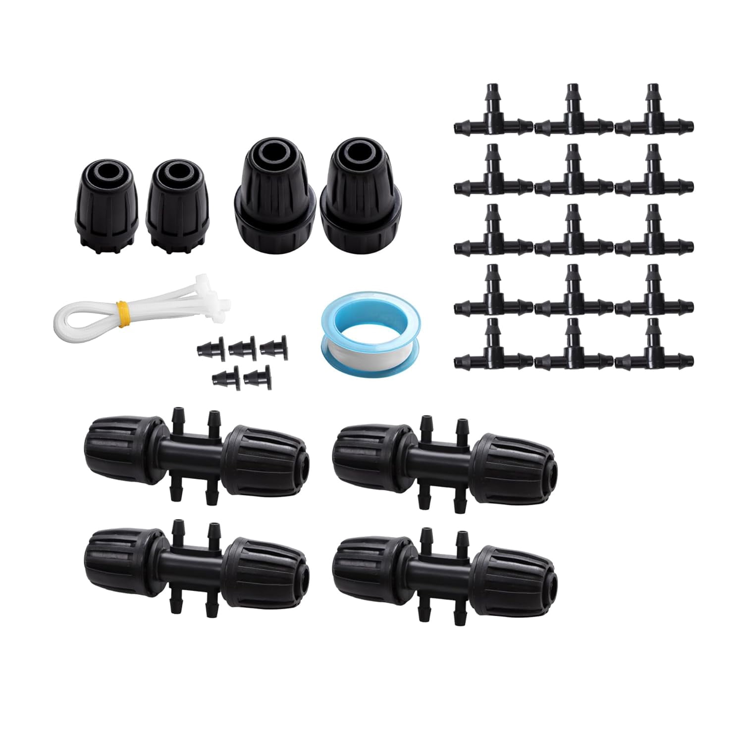 ALL-CARB 240FT Drip Irrigation System Kit for Plant Greenhouse Yard Lawn