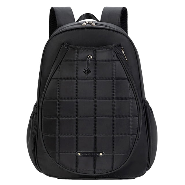 Almencla Tennis Backpack Tennis Bag Racket Holder for Tennis Racket Balls Accessories Black