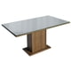thumbnail image 5 of Juego de Comedor Mesa Tablero de Vidrio 6 Sillas Marrón/Gris/Imperial Alexis Madesa, 5 of 7