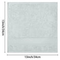 thumbnail image 7 of Unique Bargains Geometric Washcloths Set Cotton Bath Towels Low Lint Light Grey 4, 7 of 7