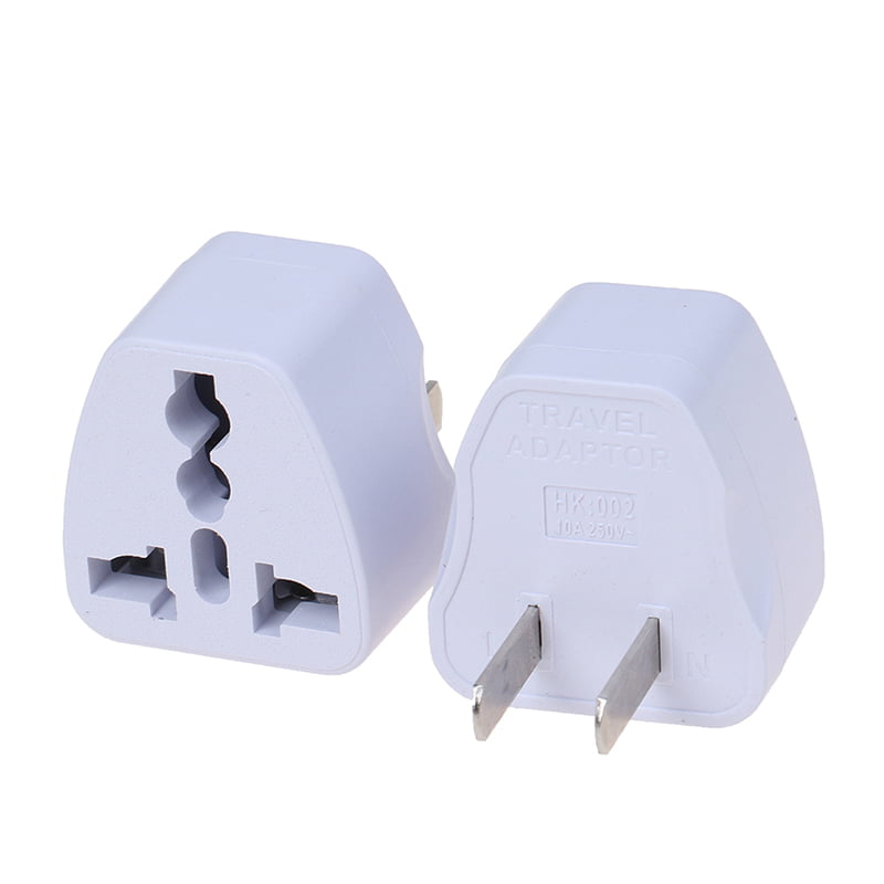 1X EU AU UK to US USA Canada Travel AC Power Socket Plug Adapter Converter 
