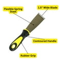 thumbnail image 2 of Harrier Soft Grip Handle Putty Scraper Knife, Flexible Blade, 1.5-inch Wide, 4-Pack, 2 of 4
