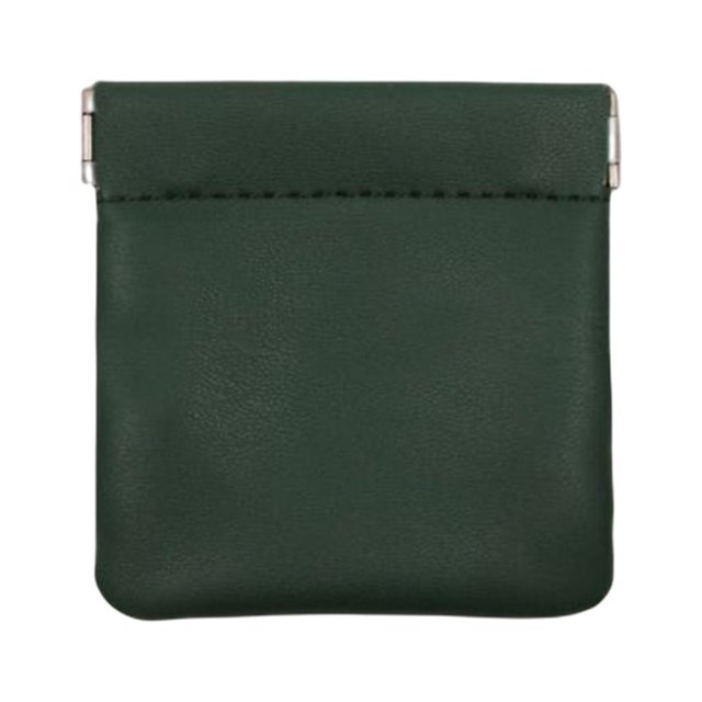 Billuyoard Bolsa de cuero impermeable multiusos ligereza bolsillo pequeño Mini bolso monedero almacenamiento mujeres regalo auricular maquillaje Almacenamiento y organización del hogar Verde negruzco