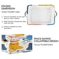thumbnail image 3 of Cats Spots Stars Leaves Square Storage Bins with Handles Collapsible Containing Box 2 Packs, 3 of 9