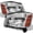 Headlight: Chrome Housing, variant on AKKON - For 04-15 Titan | 05-07 Armada Clear Lens Headlights Lamps Pair Left + Right Replacement
