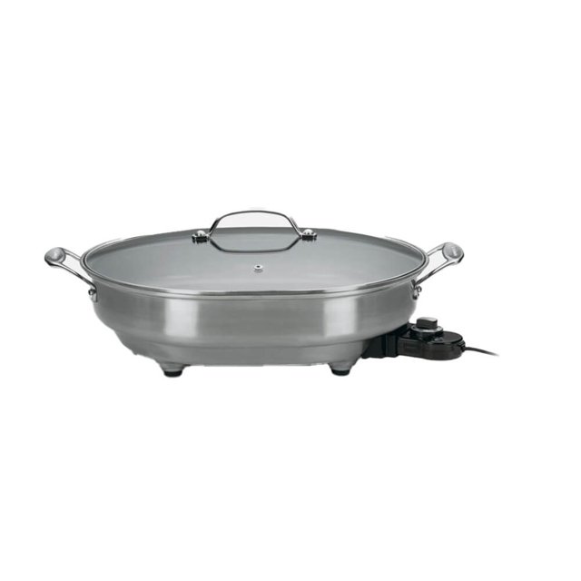 Sartén eléctrica Cuisinart de acero inoxidable de 5.5 cuartos
