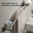 thumbnail image 4 of LAMIRO 20 Inch Brushed Nickel Bathroom Towel Bar for Bathroom Rod Classic Aluminum Alloy Bathroom Towel Holder Wall Mounted, 4 of 6