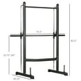 Soozier Adjustable Squat Rack with Pull Up Bar and Barbell Bar Bench Press