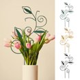 thumbnail image 2 of AYYUFE Metal Leaf Shape Plant Climbing Stand Easy Install Support Climbing Trellis Flower Arrangement Pole Plant Protection Scaffold Accessory for Gardening Enthusiasts, 2 of 8