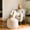 Beige, variant on Foot Stools Ottoman,Round Stuffed Pouf Ottoman, Corduroy Poufs with Foam Chunk Filling, Furry and Fluffy Storage Ottomans, 20 X 15 Floor Poufs Foot Rest for Living Room