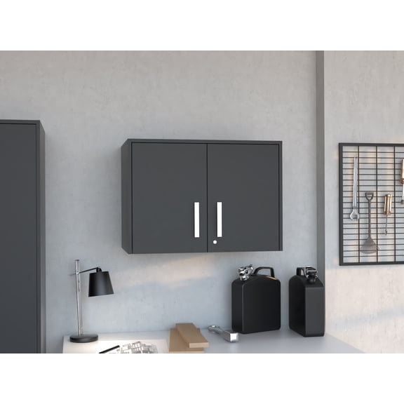 CoSoTower Storage Cabinet - Wall Cabinet, Three Interior Shelves, Double Door