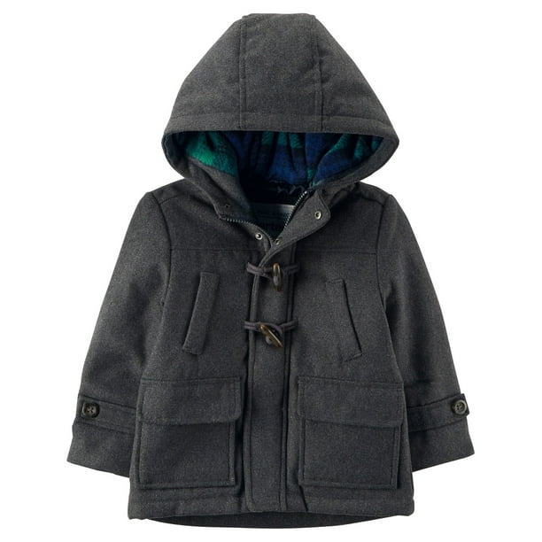 Carter s Little Boys Fleece Lined Jacket Gray 2 Toddler