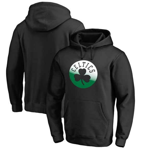 Men's Black Boston Celtics Gradient Logo Pullover Hoodie