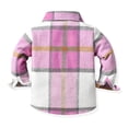 thumbnail image 3 of Baby Boys Girls Long Sleeve Plaid Jacket Toddler Kids Button Down Shirt Fall Coat 3-8T, 3 of 9