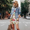 thumbnail image 4 of Lsque Autumn Harvest Truck Pattern Summer Dresses for Women – Sleeveless T-Shirt Swing Sundress, Perfect for the Beach and Casual Days, 4 of 7