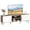 Gray and White, variant on Amadwell Mid Century TV Stand for 60" TVs, Adjustable Shelf, 54 inch Media Console for Living Room