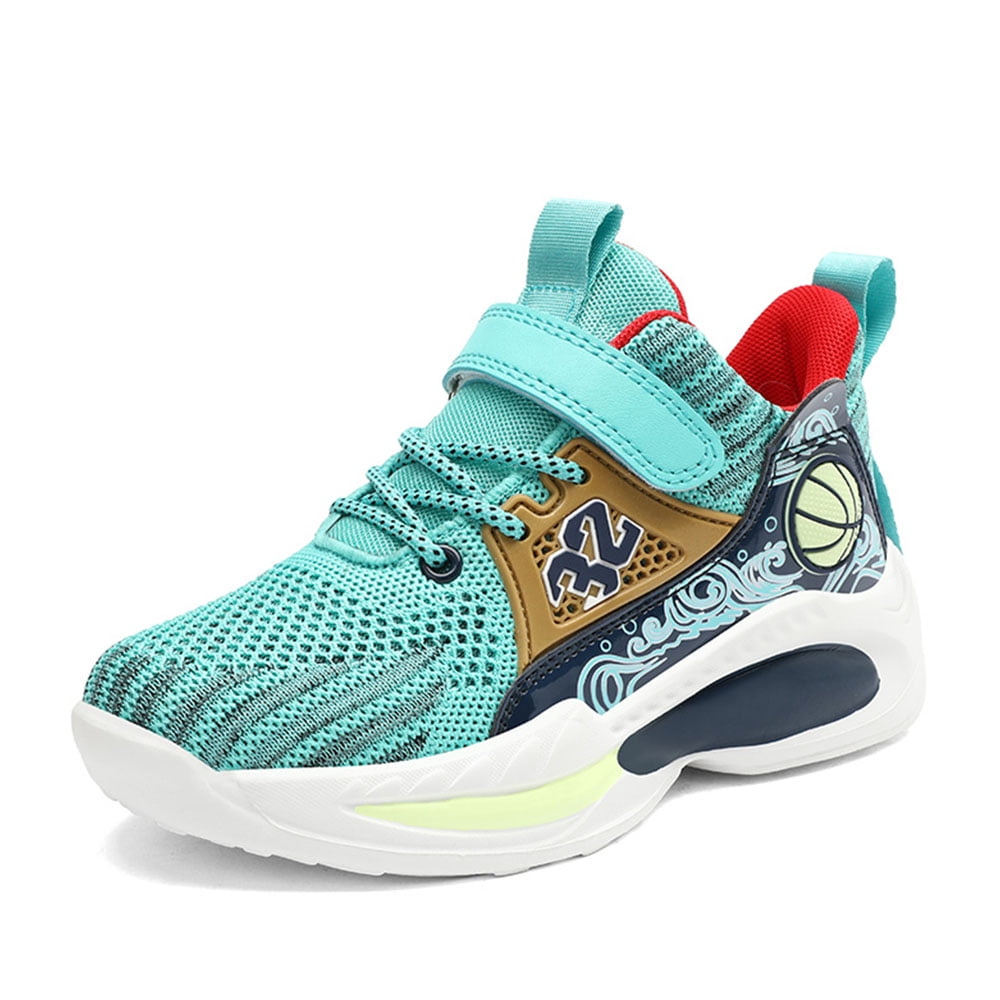 Lopsie Boys Sneakers Running Basketball Shoes Strap Athletic Walking