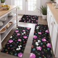 thumbnail image 2 of Pioneer Flower Floral Print Pattern Kitchen Rugs Sets Of 3,Kitchen Runner Rugs Non Skid Washable,Decorative Kitchen Floor Mats for Kitchen,Sink,Laundry,17"x30"+ 17"x47" + 17"x59", 2 of 6