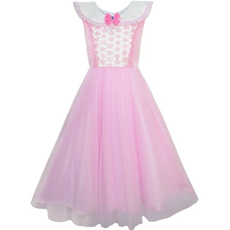 Sunny Fashion - Girls Dress Pink Princess Costume Cinderella Fancy ...