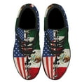 thumbnail image 2 of Mexican American flag Shoes Sneakers for Women Men Black Size 3.5, 2 of 7