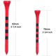 thumbnail image 2 of Tee de golf de bambú, 83 mm, paquete de 100, color rojo, tee de golf a rayas, clavo de bambú, tee de golf estilo raya, soporte para pelotas de 70 mm Sincero Electrónica, 2 of 5