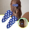 thumbnail image 2 of Star Flag Glitter Clip Stainless Steel Hair Accessory for Adults - for National Day Celebrations and Party Decoration 2PCS, 2 of 7