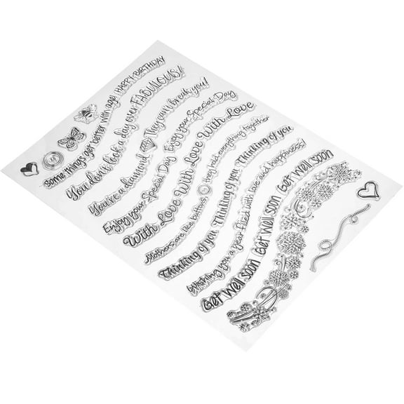 Acrylic Rubber Stamp Clear Stamps for Crafting DIY Scrapbooking