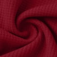 thumbnail image 6 of TKKCS Mens Waffle Knit Quarter Zip Sweatshirts Stand Collar Casual Long Sleeve Relaxed Fit Pullover Tops with Chest Pocket Red 3XL, 6 of 10