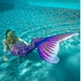 thumbnail image 3 of Kids Wear-resistant Mermaid Tail For Swimming, Monofin Included, 3 of 4