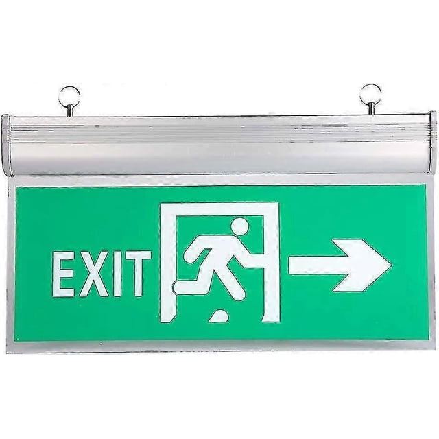 110-220V LED Emergency Exit Sign,High Quality High Brightness Display Panels,Acrylic Green Signal Lamp,Security Alarm