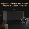thumbnail image 4 of Gloppers Clear Ice Ball Maker for Whiskey, Circle Ice Cube Tray Make 2Inch Ice Sphere, Round ice Cube Trays for Freezer, 4 of 8