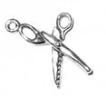 thumbnail image 1 of Sterling Silver 24" 1mm Box Chain 3D Opened Pinking Shears Pendant Necklace, 1 of 2