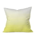 thumbnail image 1 of Deny Bedding Ombre Square Decorative Pillow 20″ Yellow, 1 of 1