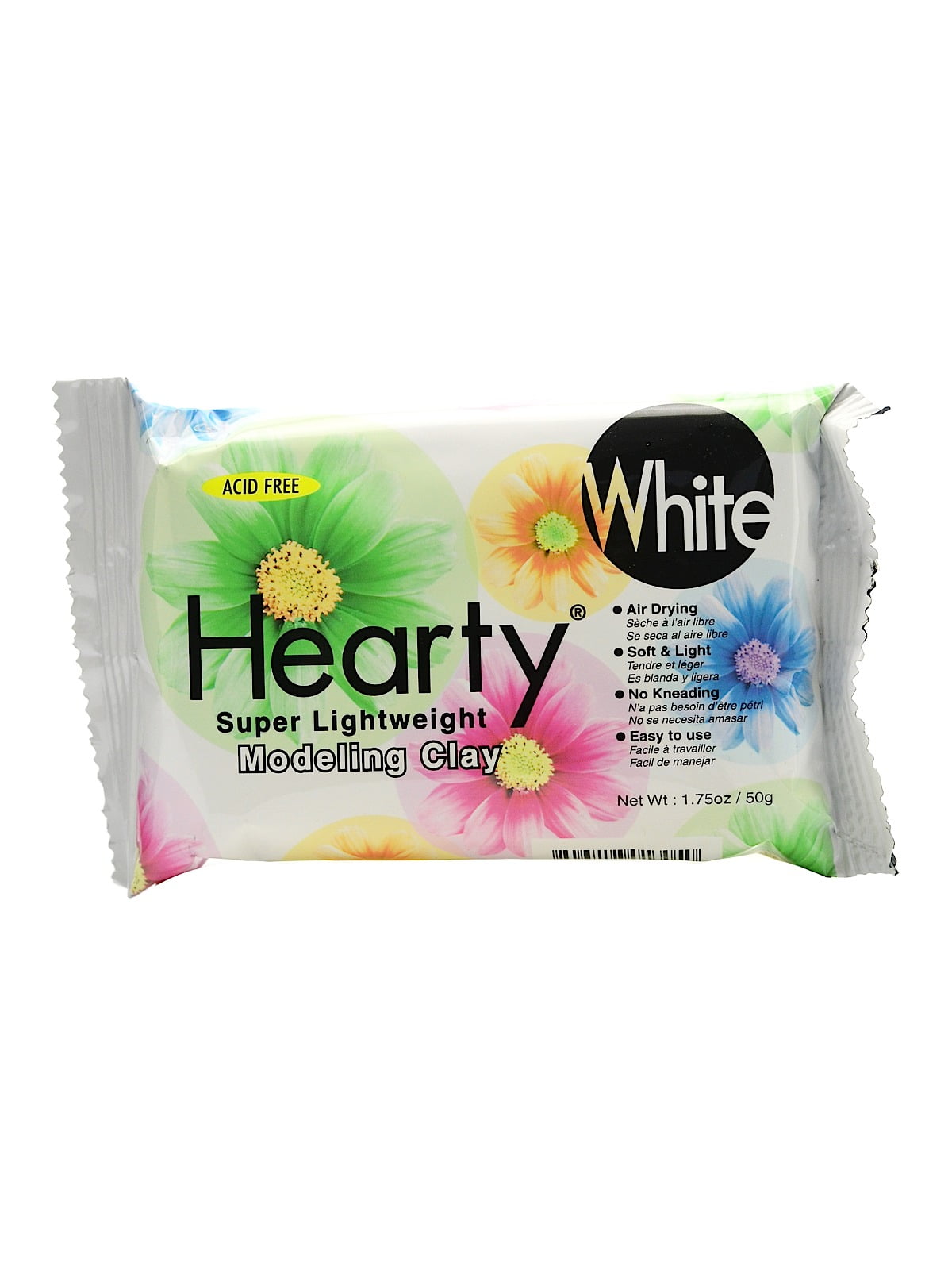 Activa C-1305 Hearty Super Lightweight Air Dry Clay 1-3/4-Ounce White 