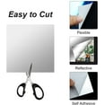 thumbnail image 4 of 4 Pieces Flexible Mirror Sheets, Decorative Self Adhesive Plastic Mirror Tiles Non Glass Mirror Stickers for School Educational and Home Wall Décor, 12 X 12 inch, 4 of 5