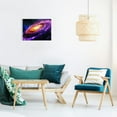 thumbnail image 6 of Chilfamy Galaxy Stars Space Art Canvas Wall Art Ready to Hang - Ideal Home Decor for Room, Living Room, Bedroom, Office, and More 16x12in, 6 of 6
