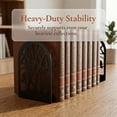 thumbnail image 3 of Unique Bargains Expandable Non-Skid Geometric Bookends With Compartments 2 Pcs Style C, 3 of 5